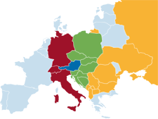 Markets of the UNIQA Group Austria (map)