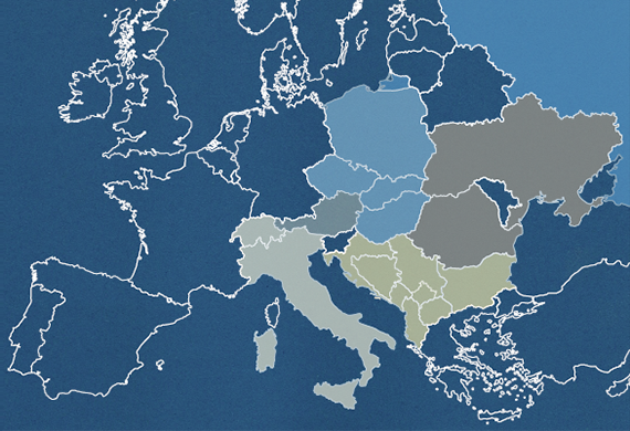 UNIQA core markets (map)