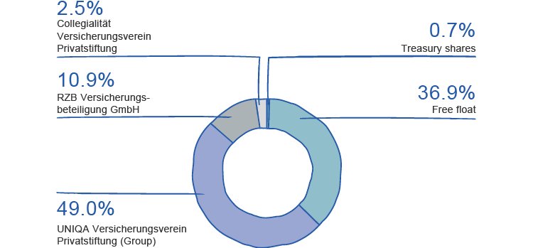 Shareholder structure (pie chart)