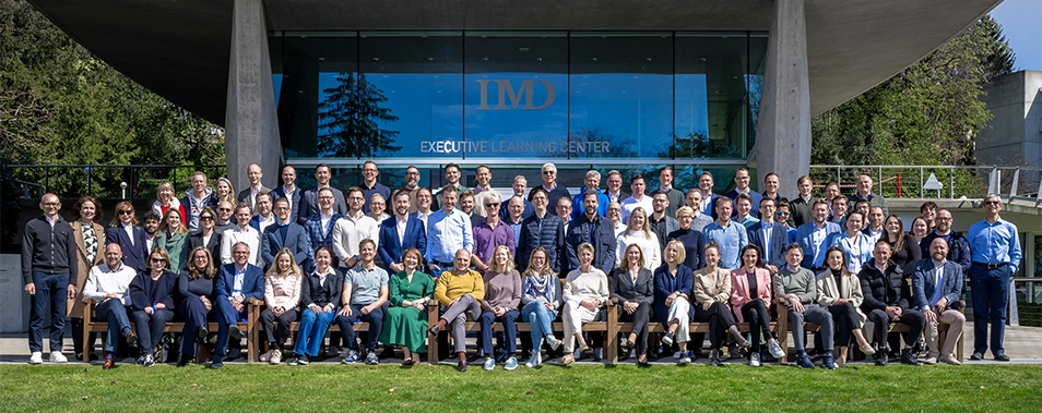 The UNIQA leadership team in April 2025 at the International Institute for Management Development in Lausanne.
